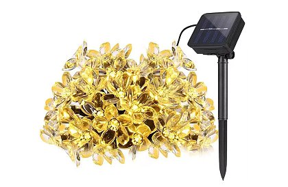 Instalație luminoasă solară decorativă, pentru exterior, cu 40 de LED-uri – Lights Flowers