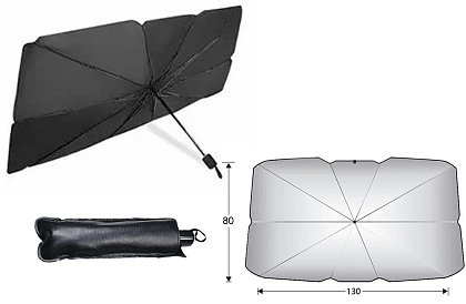 Parasolar pliabil - umbrelă - pentru parbrizul mașinii
